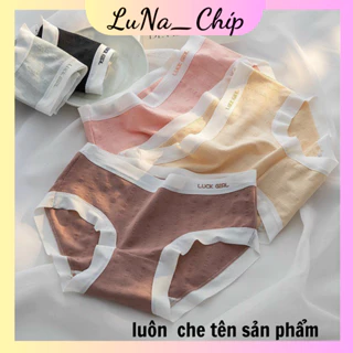 [ CHE TÊN] Combo 5 Quần Lót Nữ Cotton Trơn Kháng Khuẩn Cao Cấp Nhiều Màu- Lucky Girl