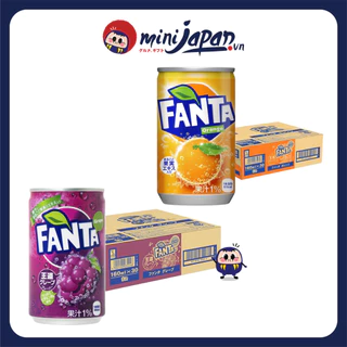 Thùng 30 lon nước ngọt giải khát có ga fanta mini 160ml