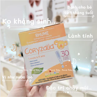 Muối uống vi lượng đồng căn Boiron Coryzalia, giảm đau răng camilia cho bé