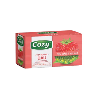 Trà túi lọc cozy hương Dâu hộp 50gram/25 túi