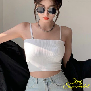 [HOT] Áo bra 2 dây body SEXY có đệm ngực, áo ống dáng croptop chất liệu gân thun co giãn Mẫu MỚI HOT2024