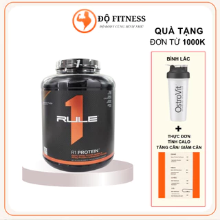 Whey PROTEIN RULE 1 (5LBS) 2.3kg - Sữa Tăng Cơ, Giảm Mỡ, Phục Hồi, Phát Triển Cơ Bắp, Bổ Sung Đạm, Sữa Dinh Dưỡng Cơ Bắp