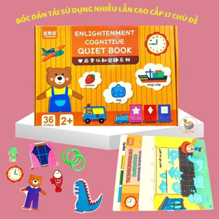 Học Liệu Bóc Dán Montessori Thông Minh 17 Chủ Đề Memocshop Đồ Chơi Giáo Dục Sớm Cho Bé Tái Dùng Nhiều Lần