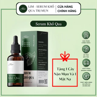 Serum Dưỡng Da Giảm Mụn Tinh Chất Khổ Qua Lim- Handmade - Sạch Mụn Mờ Thâm Se Khít Lỗ Chân Lông an toàn hiệu quả