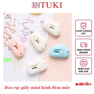 Dao rọc giấy mini hình đám mây siêu dễ thương