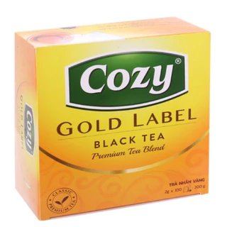 Trà Cozy nhãn vàng Gold Label Black Tea(Trà đen) 200gram