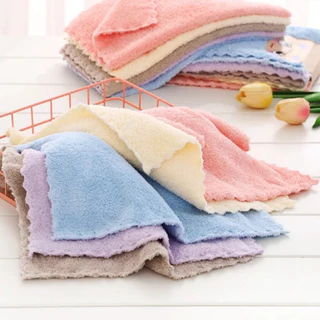 Combo 5 cái khăn lau đa năng thấm hút cotton kích thước 30x30 - giao màu ngẫu nhiên