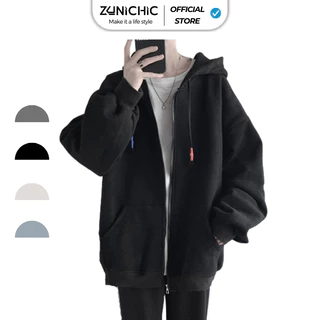 Áo Hoodie Form Rộng, Áo Khoác Nỉ Form Rộng Nam Màu Đen Basis Boutique HDKK950 Zunichic