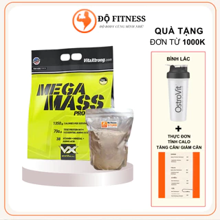 Sữa Tăng Cân Nạc Mass Mega (có chiết lẻ dùng thử) Cho người gầy, giàu Protein, BCAA, EAA, enzym tiêu hoá, Vitamin.