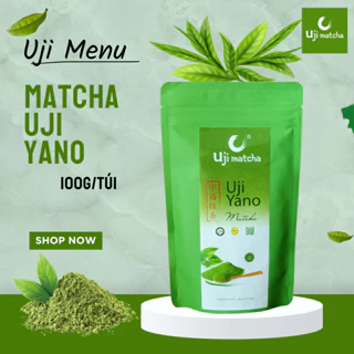 Bột trà xanh Matcha nguyên chất Uji Yano gói 100g – Không đường, sữa.