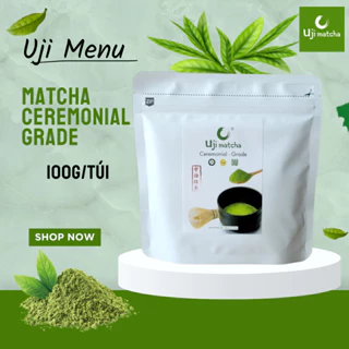 Bột trà xanh Matcha Ceremonial Grade nguyên chất gói 100g – Không đường, sữa