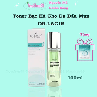 Toner tinh thể bạc hà Dr lacir toner cấp ẩm cho da mặt cân bằng độ ẩm thu nhỏ lỗ chân lông giúp trắng da giảm mụn 100ml