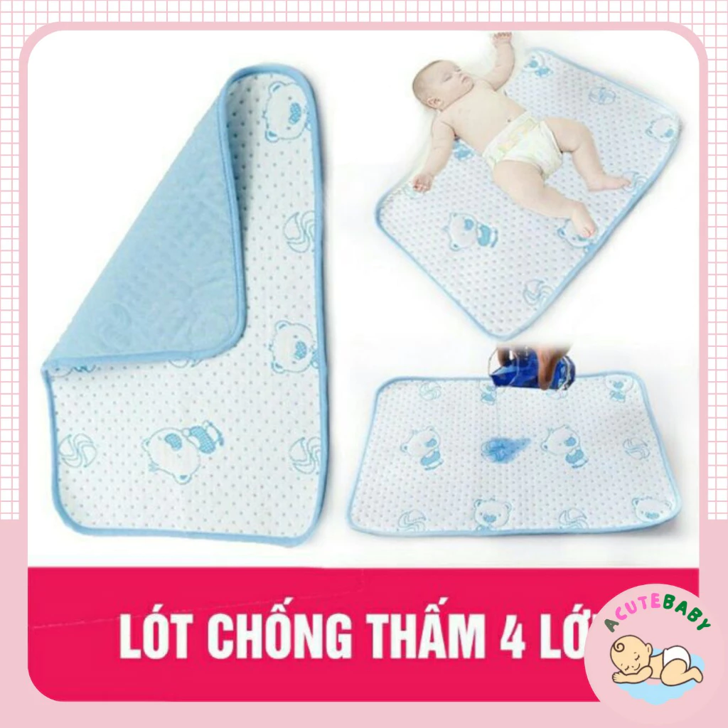 Tấm lót chống thấm cho bé chiếu kích thước 50*70 cm