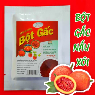 Bột gấc đỏ gói 10gr nguyên chất 100% từ quả gấc tươi dùng nấu xôi màu đỏ, làm bánh kẹo, thạch, mứt dừa, tạo màu