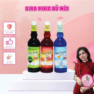 [ Đủ mùi - được chọn mùi ] siro syrup pixie thái nắp nhựa 730ml