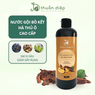 Dầu gội bồ kết cô đặc dầu gội thảo dược huyền thảo giảm rụng tóc mượt tóc Thuần Diệp