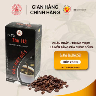 Cà Phê Đặc Biệt Số 1 THU HÀ COFFEE Hộp 250g Hậu Vị Khó Quên