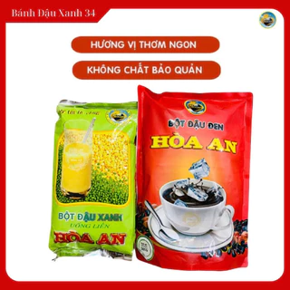 Combo 02 Gói Bột Đậu Xanh & Bột Đậu Đen Uống Liền Hoà An 500Gram