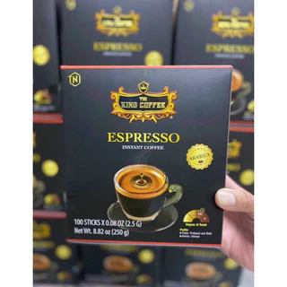 Cà Phê Hoà Tan  Đen Espresso - Hộp 100 Gói * 2.5g