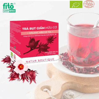 Trà Bụt (bụp) Hữu Cơ Giảm Cholesterol, Huyết áp cao, dạng 20 túi lọc  (Organic Hibiscus tea, 20 teabags)