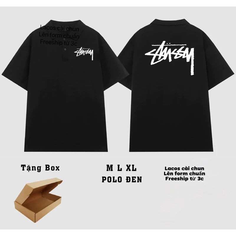 Áo Polo Stussy HT chất lacos lên form chuẩn đét