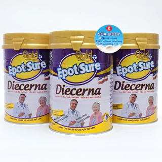Combo 2 lon Sữa Tiểu Đường Epotsure Diecerna 900g dành cho người bệnh tiểu đường và tiền tiểu đường