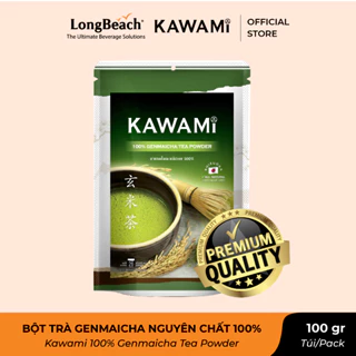 Bột Trà Genmaicha Nguyên Chất 100% - Kawami 100 % Genmaicha Tea Powder 100 g