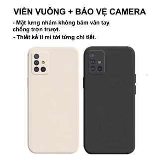 Ốp lưng Samsung A31 / A51 / A71 / M51 cạnh vuông,viền vuông,bảo vệ camera siêu rẻ