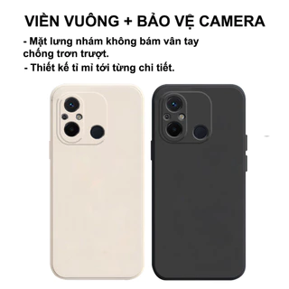 Ốp lưng Xiaomi Redmi 12C cạnh vuông,viền vuông,bảo vệ camera siêu rẻ