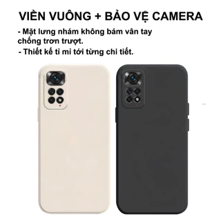 Ốp lưng Xiaomi Redmi Note 11 4G 5G / Note 11S / Note 11 Pro 4G 5G cạnh vuông,bảo vệ camera siêu rẻ