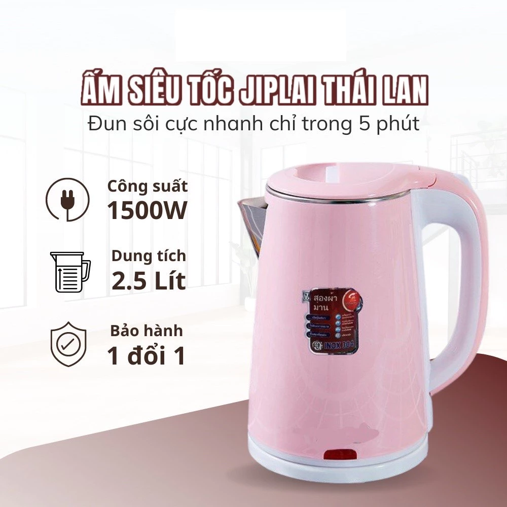 Ấm Siêu Tốc Thái Lan Chính Hãng, Sôi Nhanh, Tiết Kiệm Điện (KSGR)