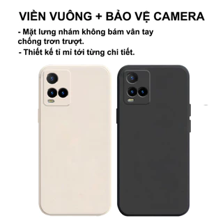 Ốp lưng Vivo Y21 / Y21s / Y33s / V21 cạnh vuông,viền vuông,bảo vệ camera siêu rẻ