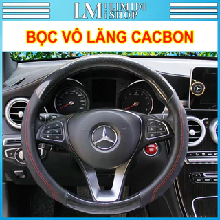 Bọc Vô Lăng ÔTô - Bọc Vô Lăng - Hàng Đẹp, Ôm Khít, Chất Liệu Cao Cấp, Siêu Bền, Lắp Vừa Dòng Xe Gia Đình - BVL M2 CacBon