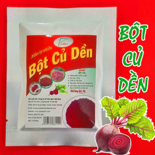 Bột củ dền đỏ gói 10gr nguyên chất 100% từ củ dền đỏ dùng tạo màu thực phẩm, đồ uống, bánh kẹo, thạch rau câu