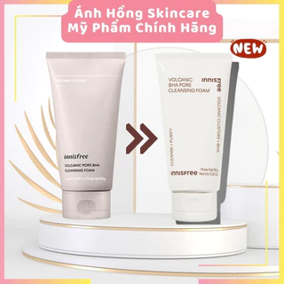 Mẫu mới - Sữa Rửa Mặt Tro Núi Lửa Innisfree Jeju Volcanic Pore Cleasing Foam 150ml