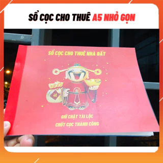 Sổ cọc CHO THUÊ nhà đất mẫu giấy A5 nhỏ gọn