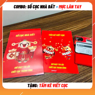 [Combo] Sổ đặt cọc nhà đất 3 liên và hộp mực lăn tay