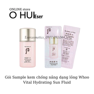 Gói chống nắng whoo hồng Vital Hydrating Sun Fluid 50+_Eser sample