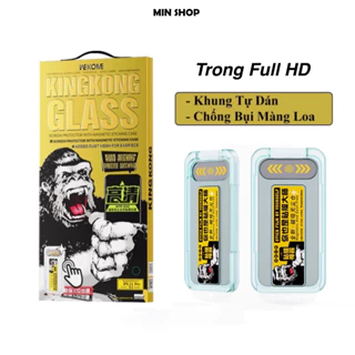 Kính cường lực iphone KingKong tự dán Full màn, Sêu bền,ip 7plus/8plus/xs max/11 pro/11promax.12 Promax. 13 14 Pro Max