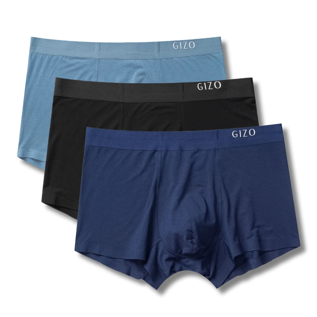 Combo 3 quần lót nam boxer Gizo chất vải modal không đường may GIZ01A