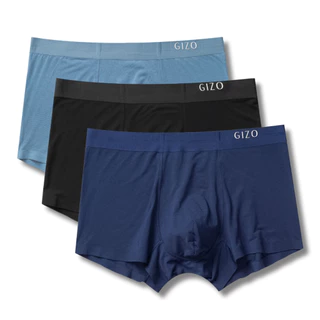 Combo 3 quần lót nam boxer Gizo chất vải modal không đường may GIZ01A