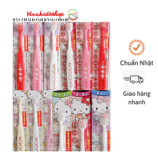 Bàn chải đánh răng cho bé Ebisu Hello Kitty 0.5-trên 6 tuổi