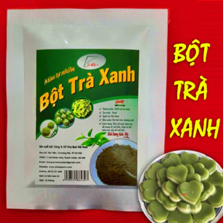 Bột lá trà xanh gói 10gr nguyên chất 100% từ lá trà xanh tươi dùng để pha đồ uống, tạo màu thực phẩm bánh kẹo