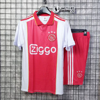 Áo Bóng Đá Ajax Amsterdam Trắng Đỏ DK - Đồ Đá Banh Đẹp