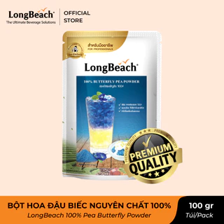 Bột Hoa Đậu Biếc Nguyên Chất 100% - LongBeach 100% Butterfly Pea Powder 100 g