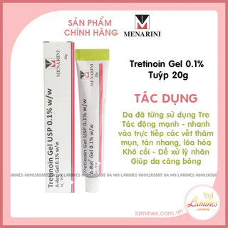 Tretinoin Aret Gel _ Ngăn Ngừa Lão Hóa, Giảm Mụn 20g _ 0.1%