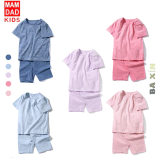 (9-50kg)ĐỒ BỘ QUẦN ÁO MẶC NHÀ CỘC TAY MAMDADKIDS 95% COTTON 5% SPANDEX CHO BÉ TRAI BÉ GÁI MẶC NHÀ SIZE ĐẠI 2 DẾN 12 TUỔI