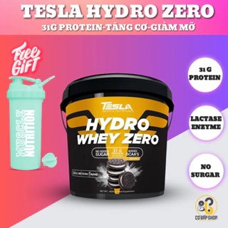 Tesla Hydro Whey Zero - Whey Thủy Phân Tinh Khiết-Hàm lượng Protein Cao-Có thêm enzym tiêu hóa - THÙNG 4KG(117 lần dùng)