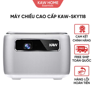 [Bảo Hành Trọn Đời] Máy Chiếu Mini KAW-SKY118, Máy Chiếu Cao Cấp, Độ Sáng Cao, Độ Phân Dải 4K, Auto Focus