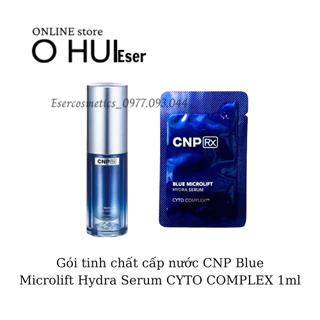 Gói tinh chất cấp nước CNP Blue Microlift Hydra Serum CYTO COMPLEX 1ml _ESERsample